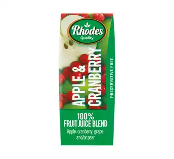 Makro’s liquor Rhodes fruit juice blend apple & cranberry (6 x 200ml) offer