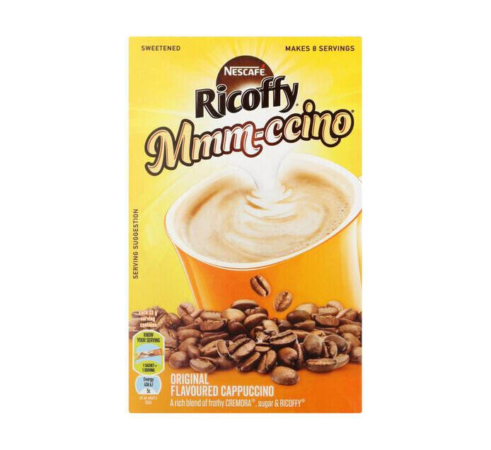 Nescafe ricoffy cappuccino original (8 x 23g) offer at Makro’s liquor