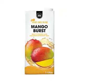 M 100% fruit juice blend 1lt, mango