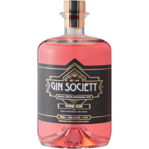 Checkers Liquor Shop Gin society pink gin bottle 750ml offer