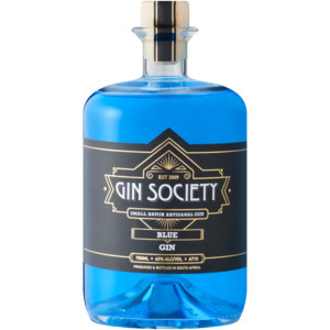 Checkers Liquor Shop Gin society blue gin bottle 750ml offer