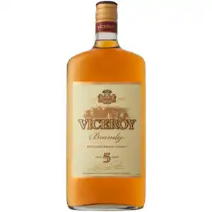 Viceroy brandy potstill aged 5 years bottle 750ml