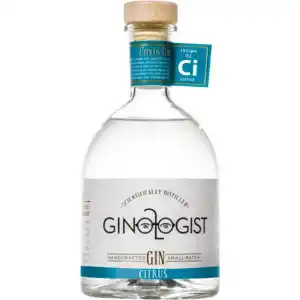 Ginologist handcrafted citrus flavoured gin bottle 750ml