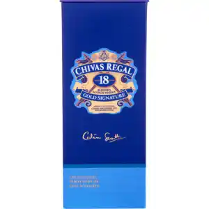 Chivas regal 18 year old gold signature blended scotch whisky bottle 750ml