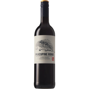 Porcupine ridge cabernet sauvignon red wine bottle 750ml