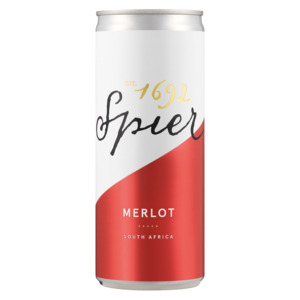 Spier merlot red wine can 250ml