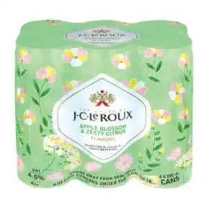 Checkers Liquor Shop J.c. le roux apple blossom & zesty citrus flavoured sparkling wine cans 6 x 250ml offer
