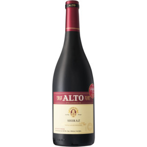 Alto shiraz red wine bottle 750ml