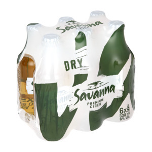 Checkers Liquor Shop Savanna dry premium cider bottles 6 x 330ml offer