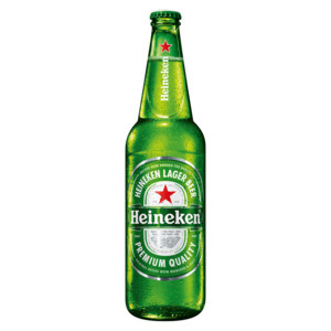 Heineken premium lager beer bottle 650ml