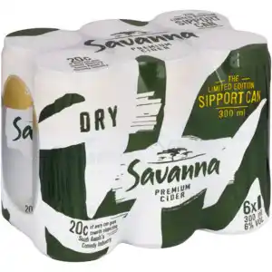 Checkers Liquor Shop Savanna dry premium cider limited edition cans 6 x 300ml offer