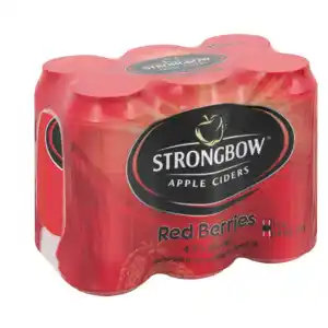 Checkers Liquor Shop Strongbow red berries apple ciders cans 6 x 440ml offer