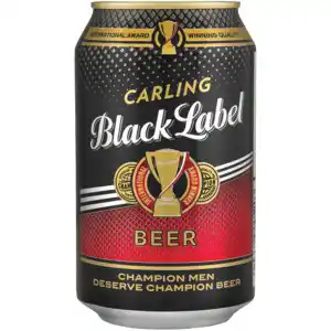 Checkers Liquor Shop Carling black label beer can 330ml offer