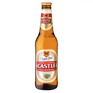 Checkers Liquor Shop Castle lager beer bottle 340ml offer