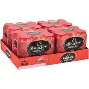 Checkers Liquor Shop Strongbow red berries flavoured apple cider cans 24 x 440ml offer
