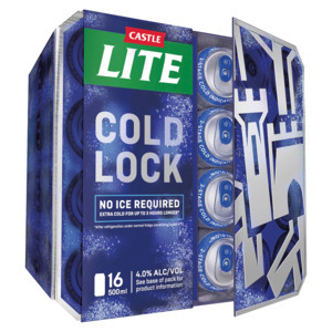 Shoprite Liquor Castle lite cold lock beer 16 x 500ml cans offer
