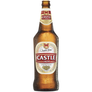 Castle lager beer bottle 750ml