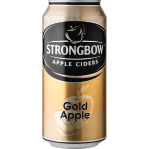 Strongbow gold apple cider can 440ml
