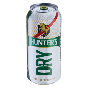 Hunter's dry real cider can 440ml