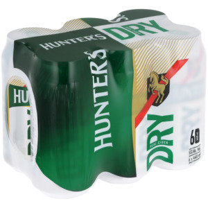 Shoprite Liquor Hunter's dry cider cans 6 x 440ml offer