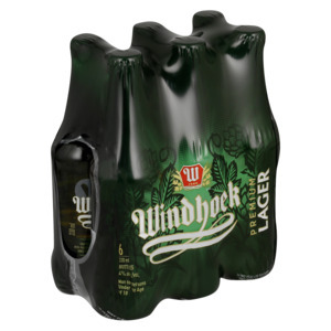 Shoprite Liquor Windhoek premium lager beer bottles 6 x 330ml offer