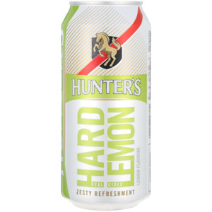 Shoprite Liquor Hunter's hard lemon flavoured apple cider can 440ml offer