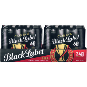 Shoprite Liquor Carling black label beer cans 24 x 500ml offer