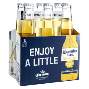 Corona coronita extra premium beer bottles 6 x 210ml