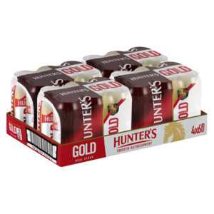 Shoprite Liquor Hunter's gold cider cans 24 x 440ml offer