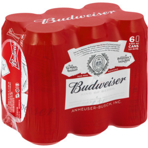 Shoprite Liquor Budweiser beer cans 6 x 500ml offer