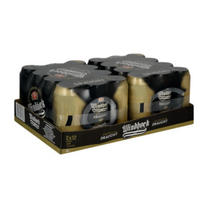 Windhoek premium draught beer cans 24 x 440ml