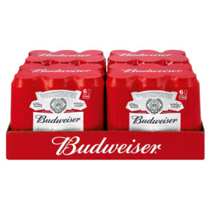 Budweiser beer cans 24 x 500ml
