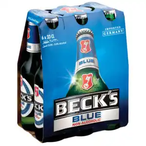 Shoprite Liquor Beck's blue non-alcoholic beer bottles 6 x 330ml offer