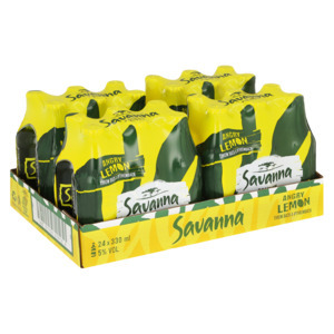 Shoprite Liquor Savanna angry lemon premium cider bottles 24 x 330ml offer