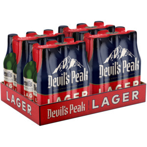 Shoprite Liquor Devil's peak lager beer bottle 24 x 330ml offer
