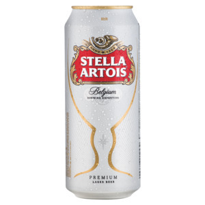 Shoprite Liquor Stella artois premium lager beer can 500ml offer