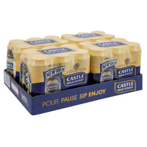 Shoprite Liquor Castle milk stout beer cans 24 x 500ml offer