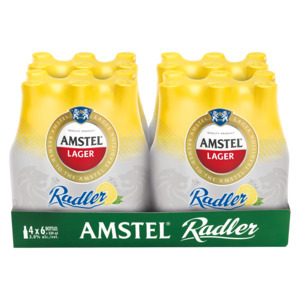 Shoprite Liquor Amstel lager radler beer with lemon juice bottles 24 x 330ml offer