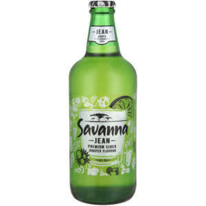 Shoprite Liquor Savanna jean juniper flavoured premium cider bottle 500ml offer