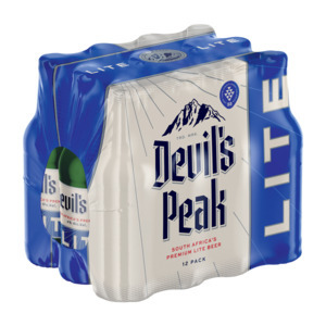 Shoprite Liquor Devil's peak lite premium beer bottles 12 x 330ml offer