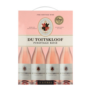 Du toitskloof pinotage rosé wine box 3l