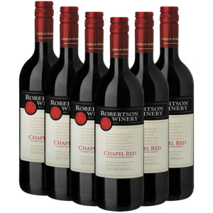 Shoprite Liquor Robertson winery chapel red cabernet sauvignon merlot bottles 6 x 750ml offer