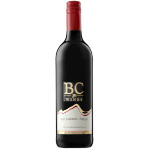Bc wines ruby cabernet - merlot red wine bottle 750ml