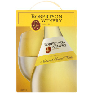 Robertson winery natural sweet white wine box 3l offer at Shoprite Liquor