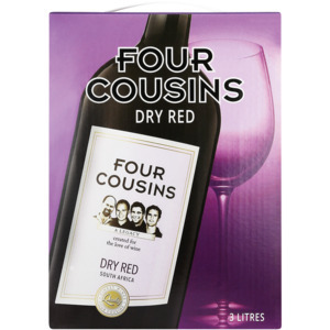 Shoprite Liquor Four cousins dry red wine box 3l offer