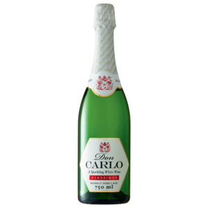 Don carlo classique sparkling white wine bottle 750ml