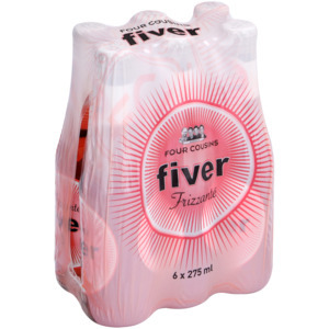 Shoprite Liquor Four cousins fiver frizzanté rosé sparkling wine bottles 6 x 275ml offer
