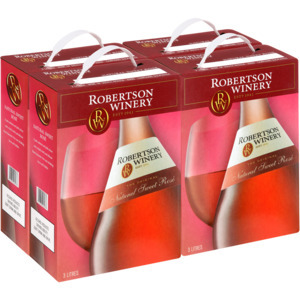 Shoprite Liquor Robertson winery slimline natural sweet rosé wine boxes 4 x 3l offer