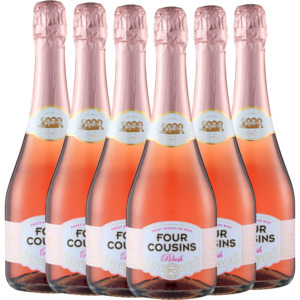 Shoprite Liquor Four cousins blush sparkling rosé wine bottles 6 x 750ml offer