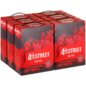 Shoprite Liquor 4th street sweet red wine boxes 6 x 3l offer